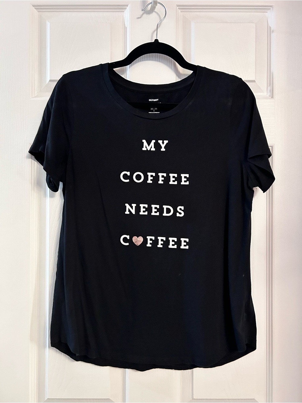 Old Navy Coffee Tee 100% Cotton